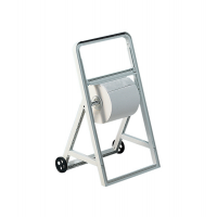 Dispenser a cavalletto con ruote per bobine asciugatutto - ABS - 51,5 x 47 x 91 cm - bianco - Mar Plast - A56611 - 8020090003387 - DMwebShop