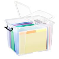 Contenitore multiuso con coperchio - 47,5 x 39,5 x 31,5 cm - 40 lt - PPL - trasparente - Strata - Cep - 2006740110 - 5021711039542 - DMwebShop
