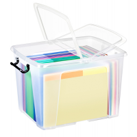 Contenitore multiuso con coperchio - 47,5 x 39,5 x 31,5 cm - 40 lt - PPL - trasparente - Strata - Cep - 2006740110 - 5021711039542 - DMwebShop