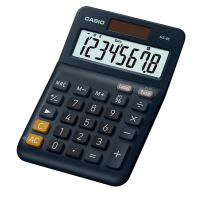 Calcolatrice da tavolo - MS-8E - 31,7 x 103 x 145 mm - 8 cifre - plastica - blu - Casio MS-8E-W-EP