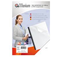 Copertine rilegatura - A3 - 180 micron - PVC neutro trasparente scatola 100 pezzi - Titanium - PVC118-3SL - 8025133034267 - DMwebShop