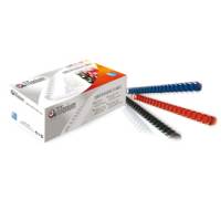 Dorsi spirale - 21 anelli plastica 6 mm - nero scatola 100 pezzi - Titanium - PB406-02T - 8025133034526 - DMwebShop