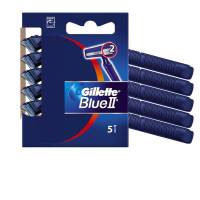 Gillette Blue II Standard - Gillette - kit 5 rasoi 2 lame usa e getta - GL001 - 3014260201753 - DMwebShop