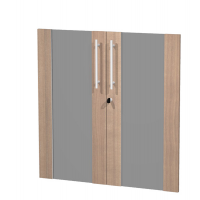 Coppia ante Prestige - vetro-melaminico - per mobile basso - 80 x 77 cm - spessore 18 mm - ciliegio arabis - Artexport - 91068M-K - DMwebShop