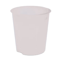 Cestino gettacarte E020 Modula - altezza 32,5 cm - Ø 31 cm - 16,5 lt - trasparente neutro - Fellowes E020TN
