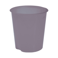 Cestino gettacarte E020 Modula - altezza 32,5 cm - Ø 31 cm - 16,5 lt - trasparente fume' - Fellowes E020TGF