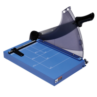 Taglierina a leva - A4 - 445x282 mm - 360 mm - capacita' taglio 40 fogli - con blocca lama - blu - Titanium - 13040 - 8025133036582 - DMwebShop