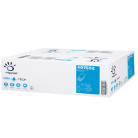 Asciugamani piegati a W Dry Tech - 2 veli - 18 gr - goffrata - 20,3 x 32 cm - bianco - conf. 20 pezzi da 100 - Papernet - 407552 - 8024929975524 - DMwebShop