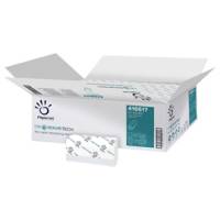 Asciugamani piegati a Z Dissolve Tech - 2 veli - 20 gr - goffrata a onda - 20,3 x 24 cm - bianco - conf. 20 pezzi da 200 - Papernet - 416617 - 8013924967207 - DMwebShop