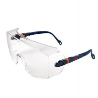 Sovraocchiali di protezione serie 2800 - policarbonato - montatura blu scuro - lenti trasparente - 3m 22467