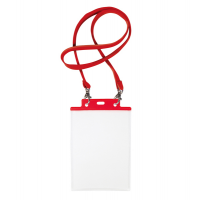 Portanome Pass 7 St M cordoncino rosso - 15x21 cm - A5 - rosso - conf. 10 pezzi - Sei Rota - 31842912 - 8004972025445 - DMwebShop