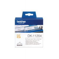 Rotolo 400 Etichette 17 x 54 mm - nero-bianco - Brother - DK-11204 - 4977766628167 - DMwebShop
