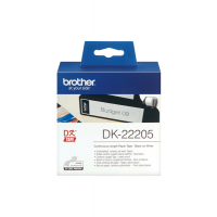 Rotolo etichetta continua - nero-bianco - 62 mm x 30,48 mt - Brother - DK22205 - 4977766628198 - DMwebShop