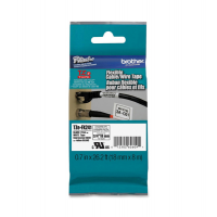 Nastro laminato flessibile - nero-bianco - 18 mm x 8 mt - Brother - TZeFX241 - 4977766692052 - DMwebShop
