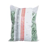 Elastici fettuccia diametro 12 x 0 - 5 cm gomma 1 kg verde Viva F5X120Z - 5610