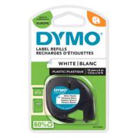 Nastro Letratag 912010 in plastica 12 mm x 4 mt bianco Dymo S0721660 - 1479
