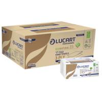 Asciugamani piegati a Z EcoNatural Plastic Free 17 gr 23,5 x 21,5 cm avana - 2279
