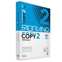 Carta Copy 2 A3,80 gr bianco confezione 500 fogli Fabriano - 2296