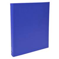 Raccoglitore foderato PPL 4 anelli tondi 30 mm dorso 4 cm 22 x 30 cm blu scuro - 2726