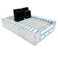 Contenitore portacellulare 30 posti cartone ondulato 26,5 x 38,5 x 8 cm - 3297
