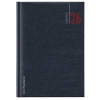 Libro prenotazioni ristorante 2026 con copertina similpelle imbottita blu - 3065