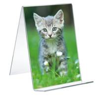 Portadepliant verticale con base in legno 21 x 30 cm acrilico - 3182