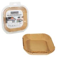 Vaschette cartaforno per friggitrice ad aria in astuccio 16 x 16 x 4,5 cm - 3431