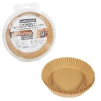 Vaschette cartaforno per friggitrice ad aria in astuccio diametro 16 cm avana - 3424