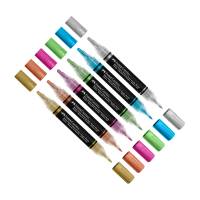 Marcatori Shake Paint colori assoriti metallic confezione 6 pz Faber Castell 285517 - 1373 - 2