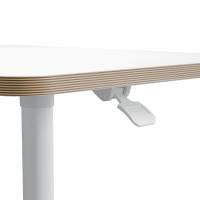 Scrivania Compatta pneumatica Sit Stand mobile 80 x 60 x 75 cm bianco - 1041 - 1