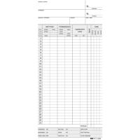 Schede orologio mensili - 22 x 10 cm - giallo - conf. 100 pezzi - Edipro - E3866GI - CONFE3866PZ1000 - DMwebShop - 1