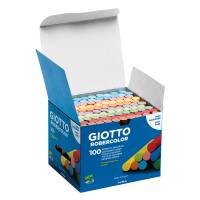 Gessetti Robercolor lunghezza 80 mm con diametro 10 mm colorati Scatola 100 gessetti tondi - 684 - 1