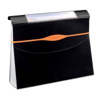 Cartella a soffietto Optima - 13 tasche - 23 x 33 cm - nero - Rexel - 2102483 - 5028252066952 - DMwebShop - 1