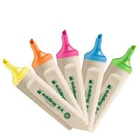 Evidenziatore 24 EcoLine - punta a scalpello - tratto 2 - 5 mm - astuccio 4 colori - Edding - 4-24-4S - 4004764917723 - DMwebShop - 1