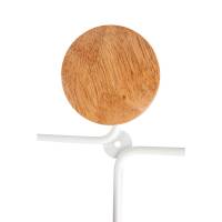 Appendiabiti da muro - 6 posti - 12 x 28 x 7 cm - metallo-legno - bianco - Alba - PMSIXBC - 3129710016228 - DMwebShop - 2