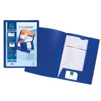 Cartella di presentazione Kreacover - in PP - 2 alette - blu - A4 - Exacompta - 43502E - 3130630435020 - DMwebShop - 1