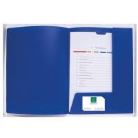 Cartella di presentazione Kreacover - in PP - 2 alette - blu - A4 - Exacompta - 43502E - 3130630435020 - DMwebShop - 2