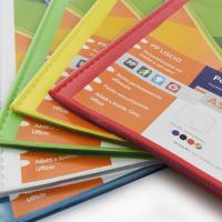 Portalistini personalizzabili Asso TI - 50 buste - 22 x 30 cm - colori assortiti - conf. 10 pezzi - Sei Rota - 57225090 - 8004972028323 - DMwebShop - 1