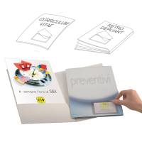 Portabiglietti da visita Eticard T autoadesivi PVC - 5,5 x 9 cm - trasparente - conf. 10 pezzi - Sei Rota - 318103 - 8004972001333 - DMwebShop - 2