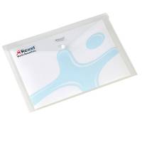 Busta con bottone Pull - 21 x 29,7 cm - trasparente - conf. 5 pezzi - King Mec - 00111318 - 8004389067762 - DMwebShop - 1