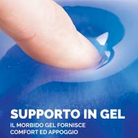 Poggiapolsi da tastiera - gel - blu trasparente - Fellowes 91137 - 9113709 - 77511911378 - DMwebShop - 2