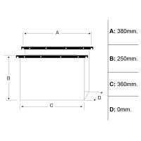 Cartella sospesa Cartesio - cassetto - interasse 38 cm - fondo V - 36 x 25 cm - arancio - conf. 50 pezzi - Bertesi - 100/380-B2 - 45681A - DMwebShop - 1