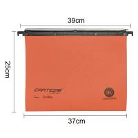 Cartella sospesa Cartesio - cassetto - interasse 39 cm - fondo V - 37 x 25 cm - arancio - conf. 50 pezzi - Bertesi - 100/395-B2 - 45683A - DMwebShop - 1