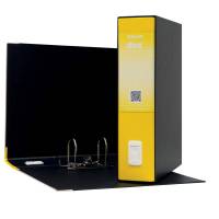 Registratore Dox 2 - dorso 8 cm - protocollo - 23 x 34 cm - giallo - Esselte - Dox - D26206 - 8004389087333 - DMwebShop - 1