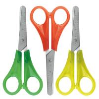 Forbici per mancini centimetrate - 13,5 cm - colori assortiti - barattolo 24 pezzi - Lebez - 409 - 8007509004098 - DMwebShop - 1