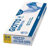 Pastello Supermina - mina 3,8 mm - giallo scuro 04 - conf. 12 pezzi - Giotto - 23900400 - 8000825239045 - DMwebShop - 1