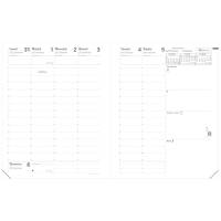 Agenda settimanale Presidente 2026 copertina Impala 21 x 27 cm nero - 2302 - 1