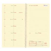 Agenda settimanale Italnote S 2026 con spirale copertina Impala 8,8 x 17 cm nero - 2321 - 1