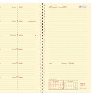 Agenda settimanale Italnote S 2026 con spirale copertina Impala 8,8 x 17 cm nero - 2321 - 2