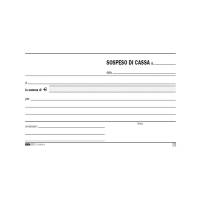 Blocco sospeso di cassa - 50 fogli 2 copie autoricalcanti - 10 x 17 cm - Edipro - E5403A - 8023328540319 - DMwebShop - 1